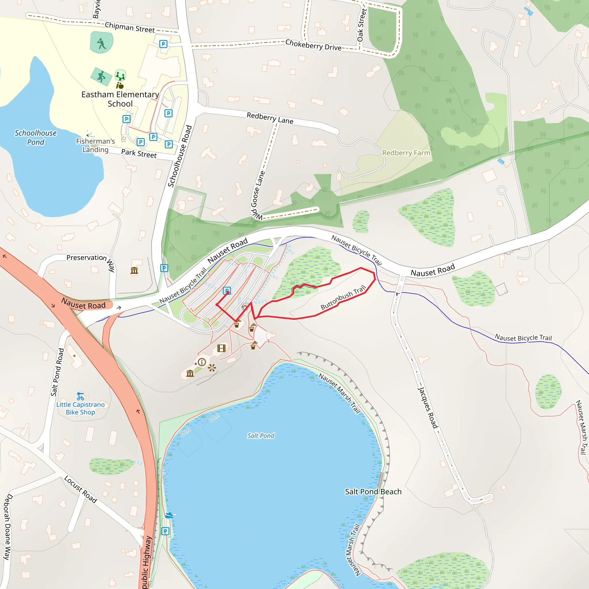 Buttonbush Trail Loop mobile static map