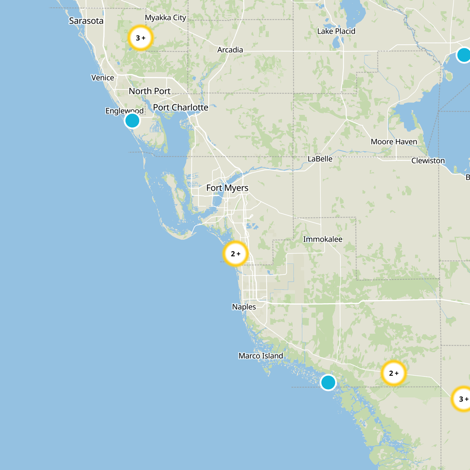 Lee County Static Map