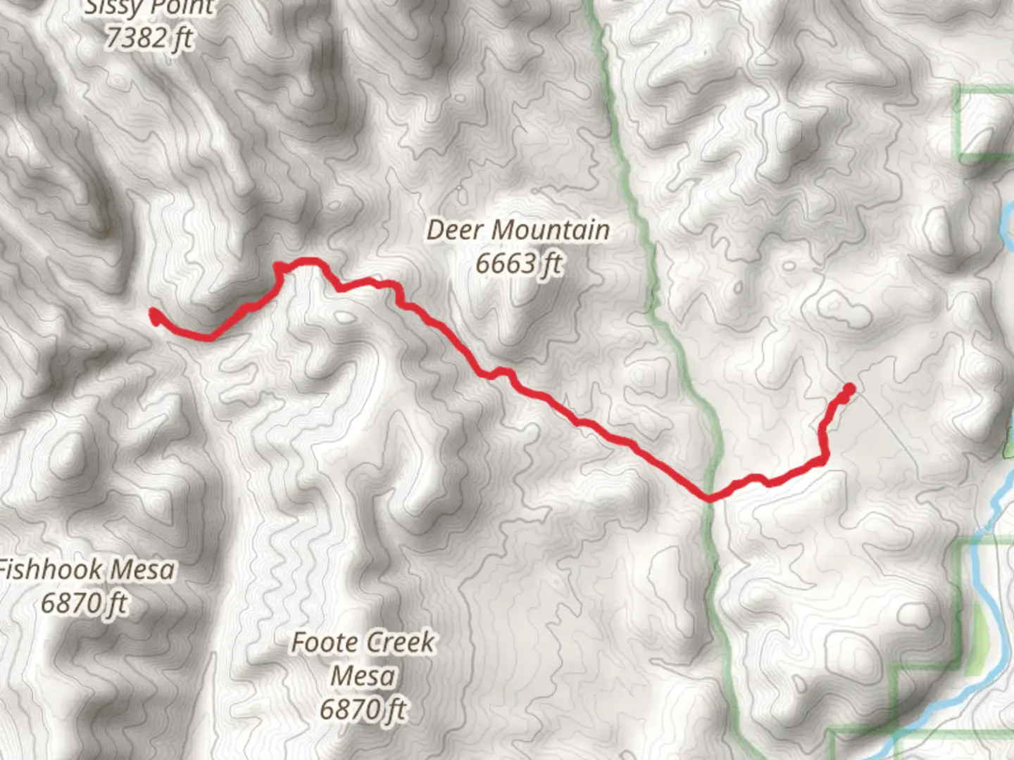 An image depicting the trail Tutt Creek Trail and its surrounding area.
