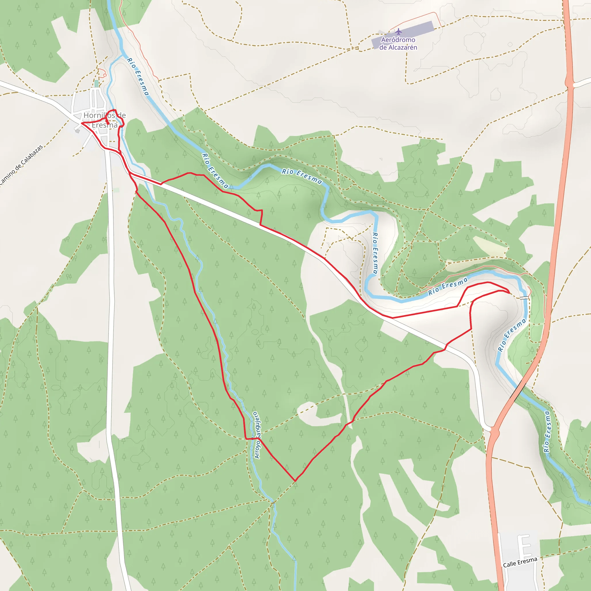 Eresma River Trail PR VA 42 mobile static map