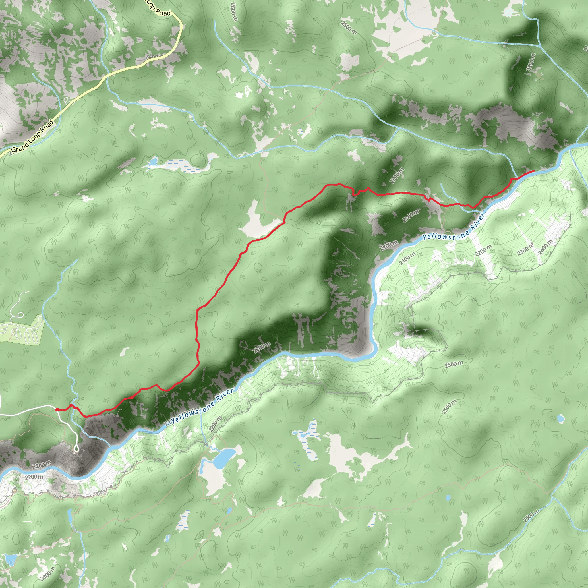 Seven Mile Hole Trail mobile static map