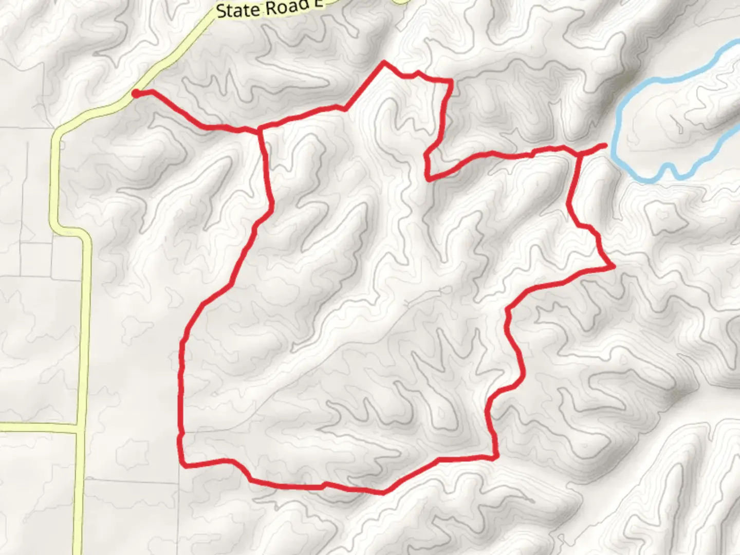 An image depicting the trail Westfield to Herrick Ford Loop and its surrounding area.