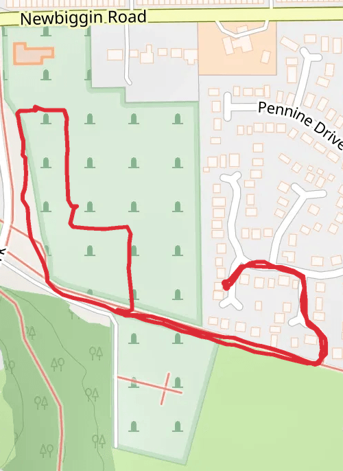 Dog walk  mobile static map