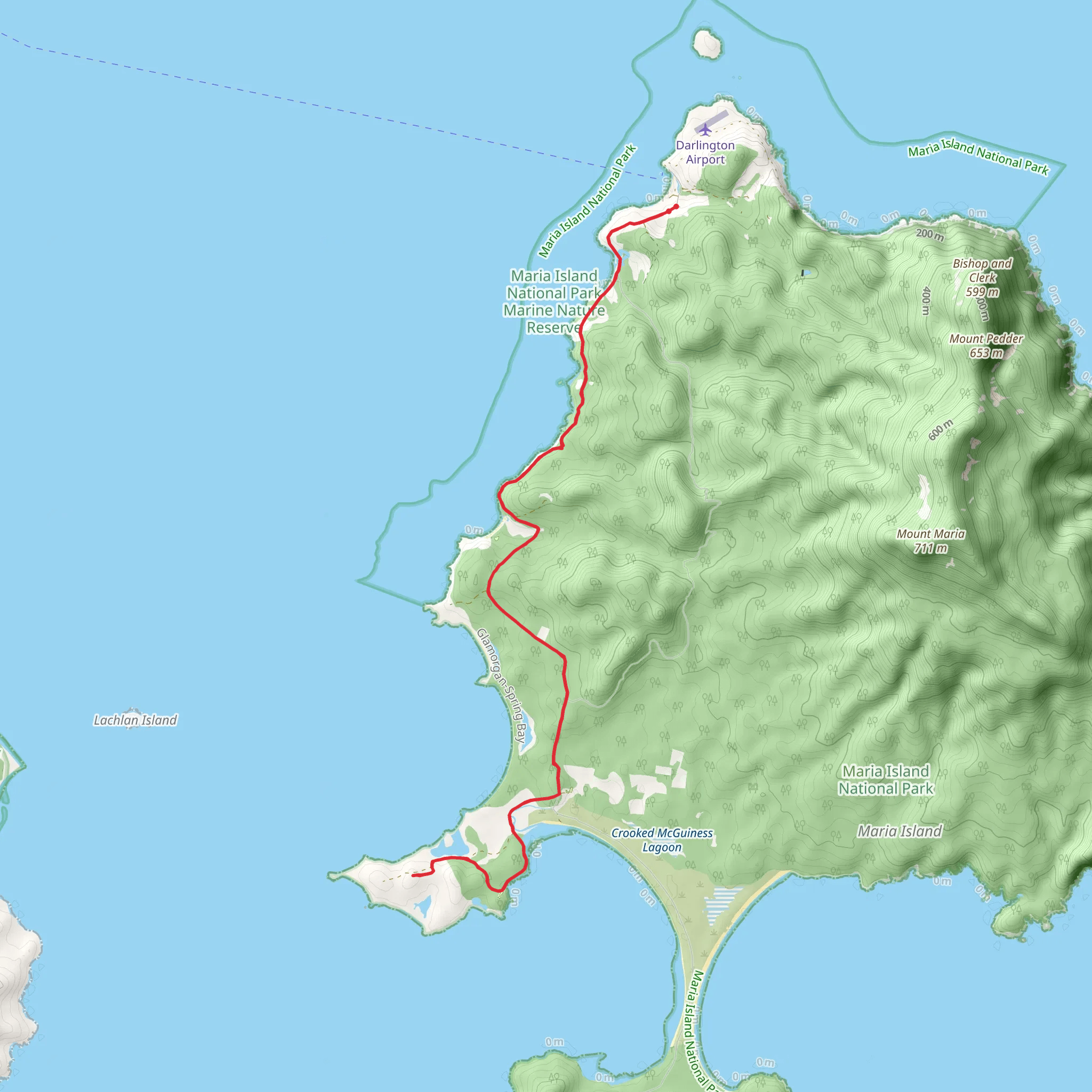 Point Lesueur Walk mobile static map