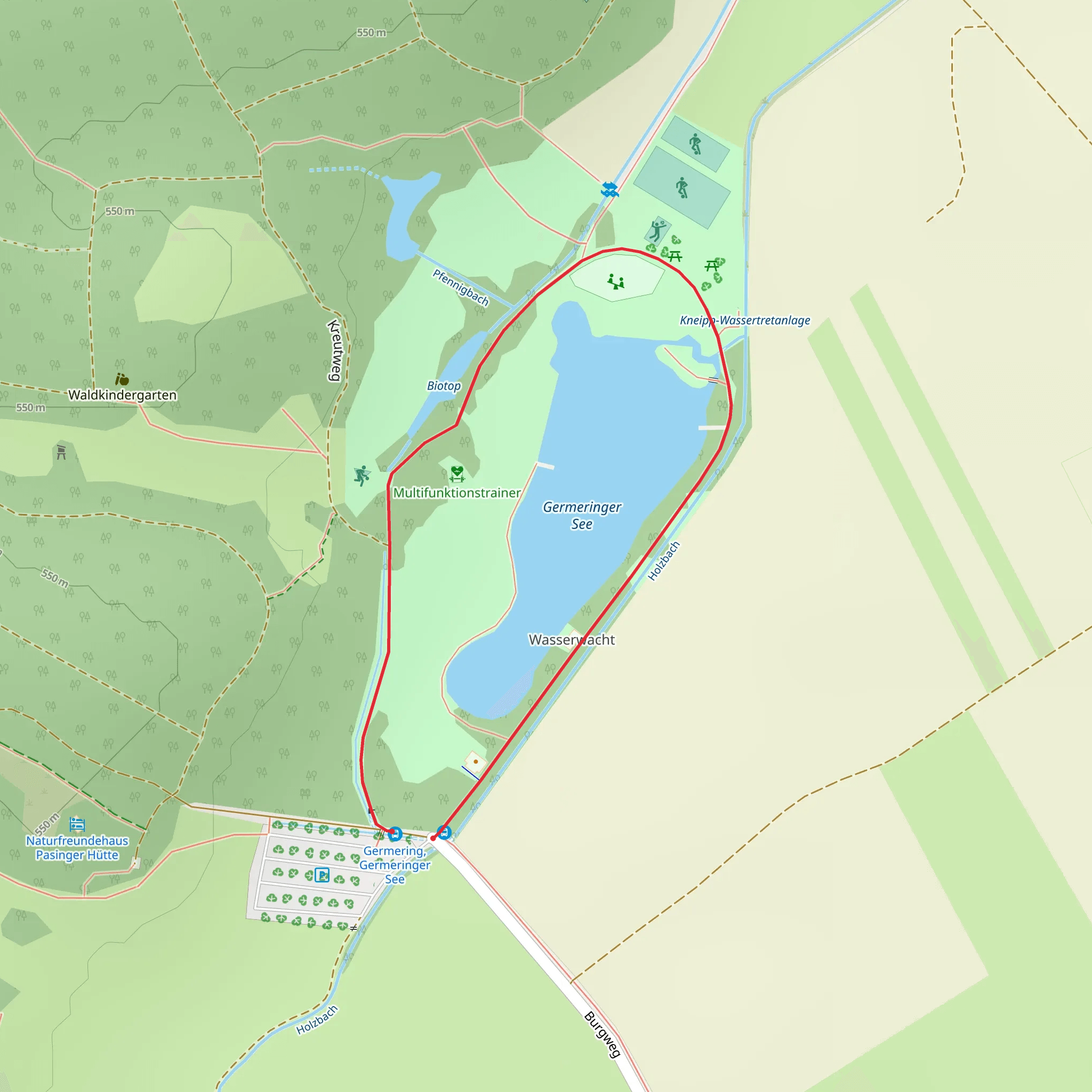 Germeringer Loop mobile static map