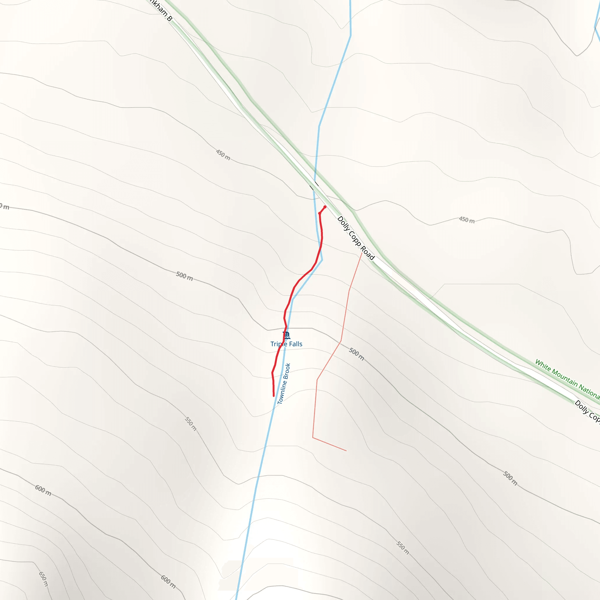 Townline Brook Trail mobile static map