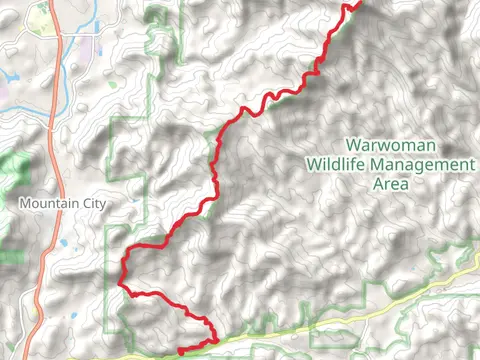Rabun Bald and Bartram Trail - Warwoman Road