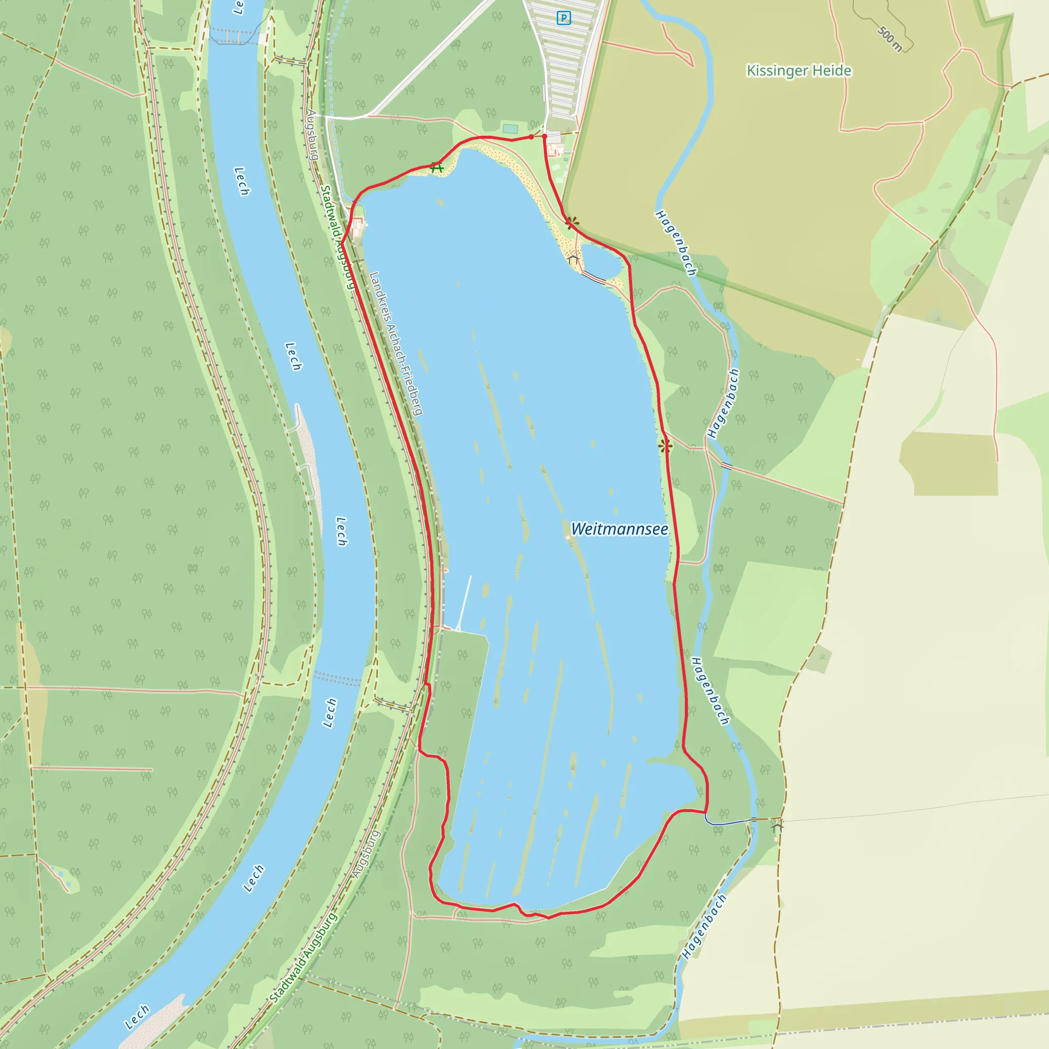 Weitmannsee Loop mobile static map