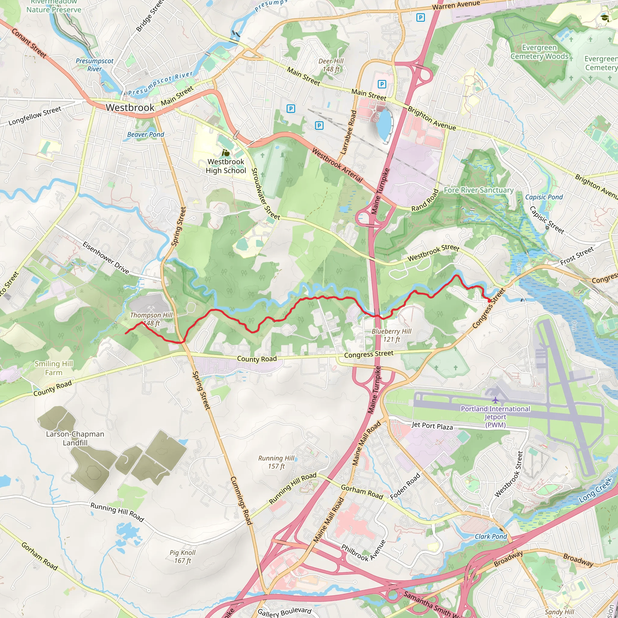 Stourdwater River Trail mobile static map