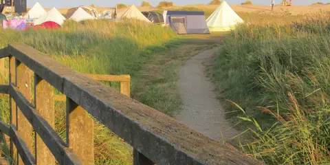 An image depicting the trail Suffolk Coast Path and its surrounding area.
