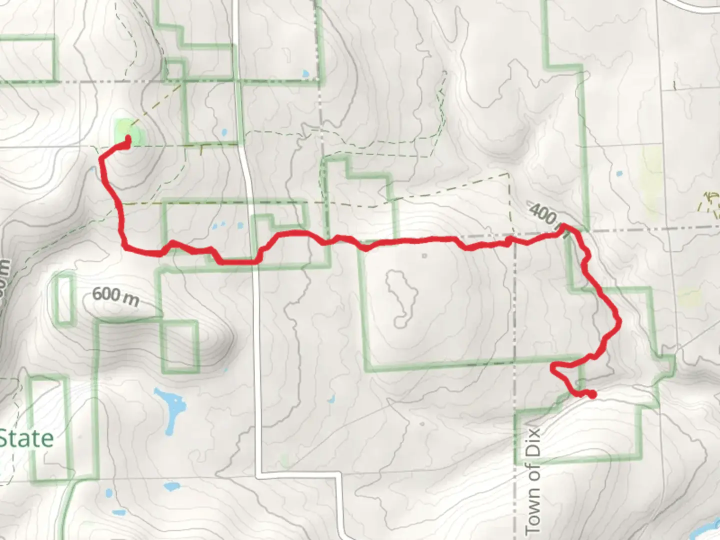 An image depicting the trail Sugar Hill Tower via North Country Trail and its surrounding area.