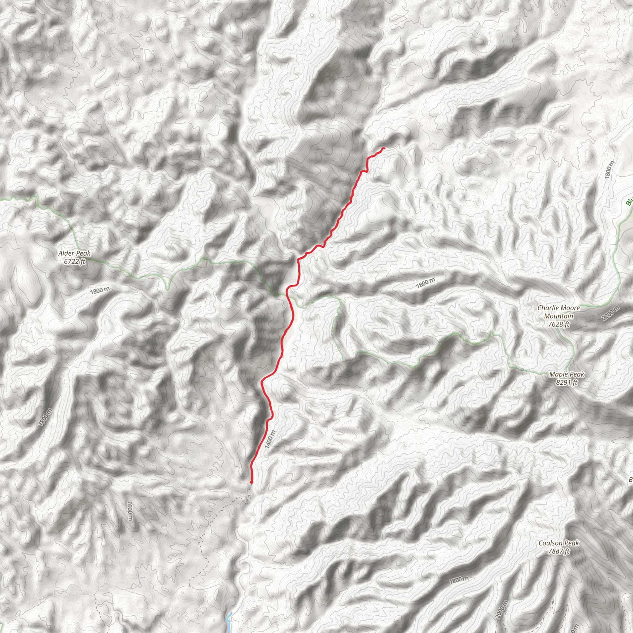 Hannah Hot Spring via Blue River mobile static map