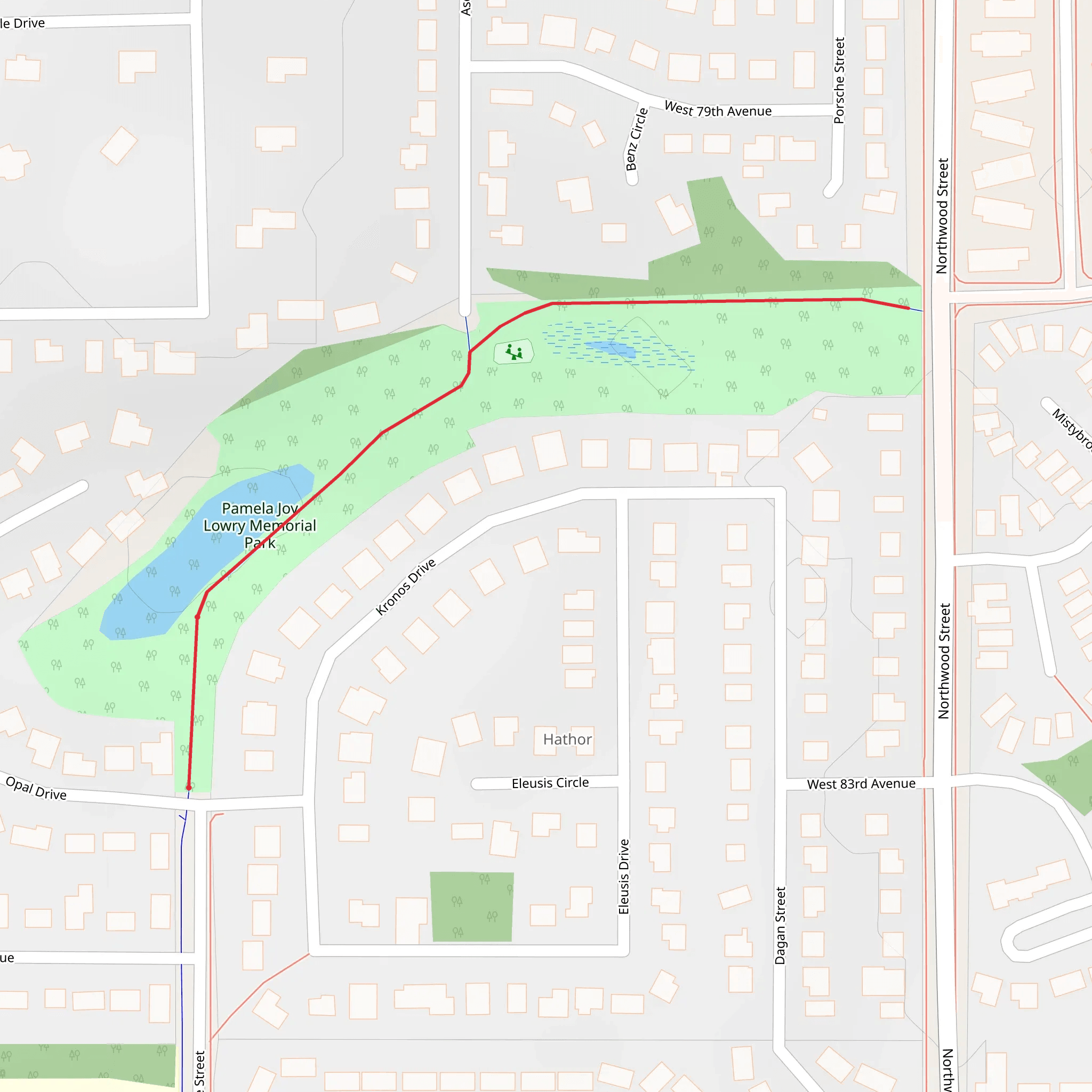 Pamela Joy Lowry Memorial Park mobile static map