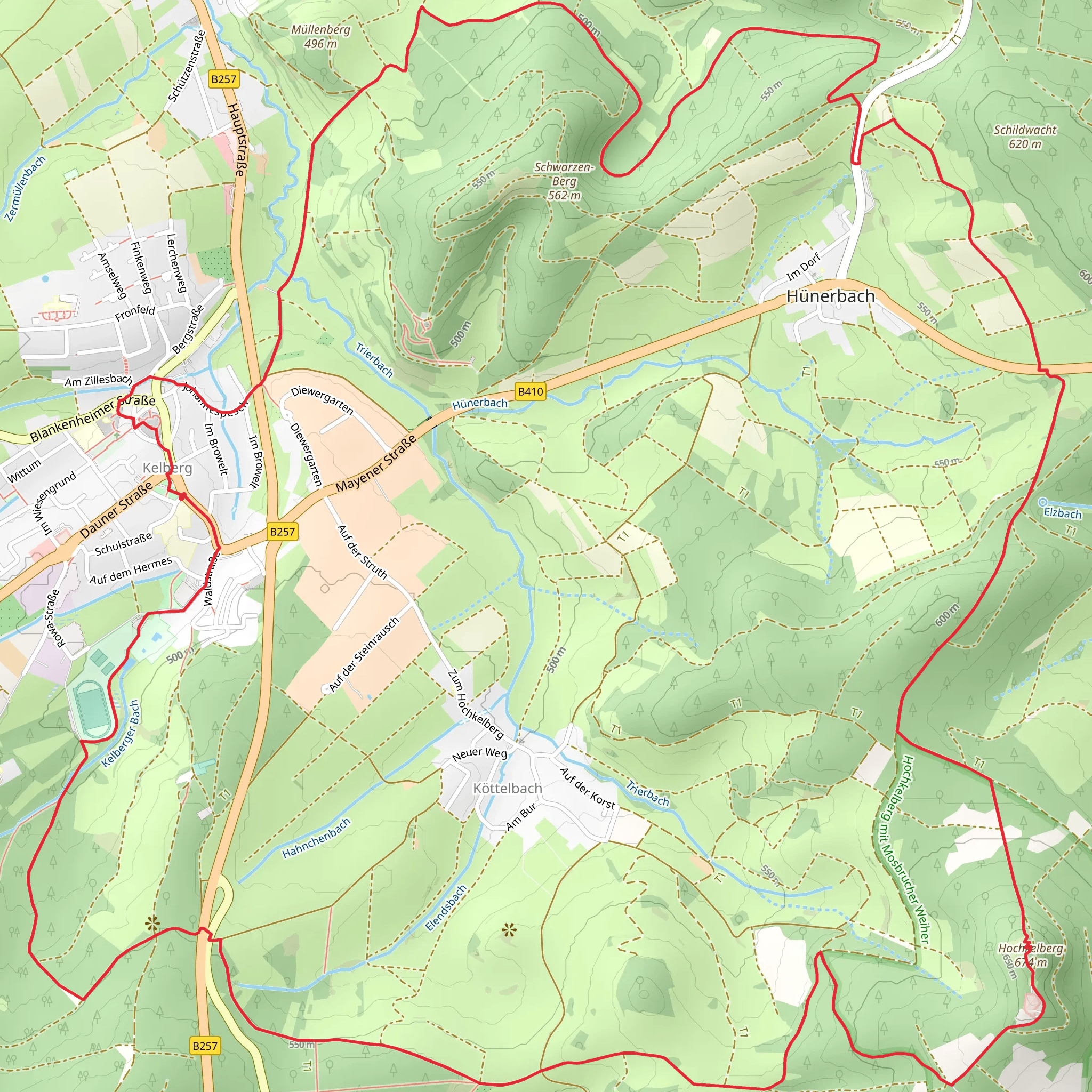 Hochkelberg via Ville Eifel Weg mobile static map