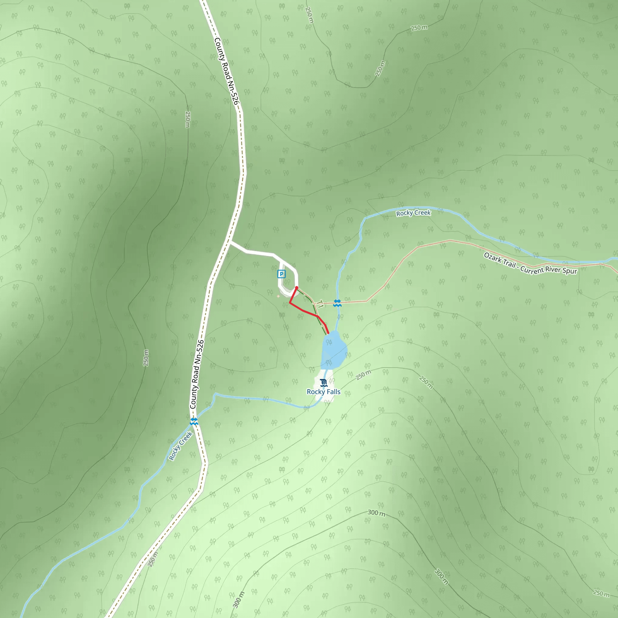 Rocky Creek mobile static map