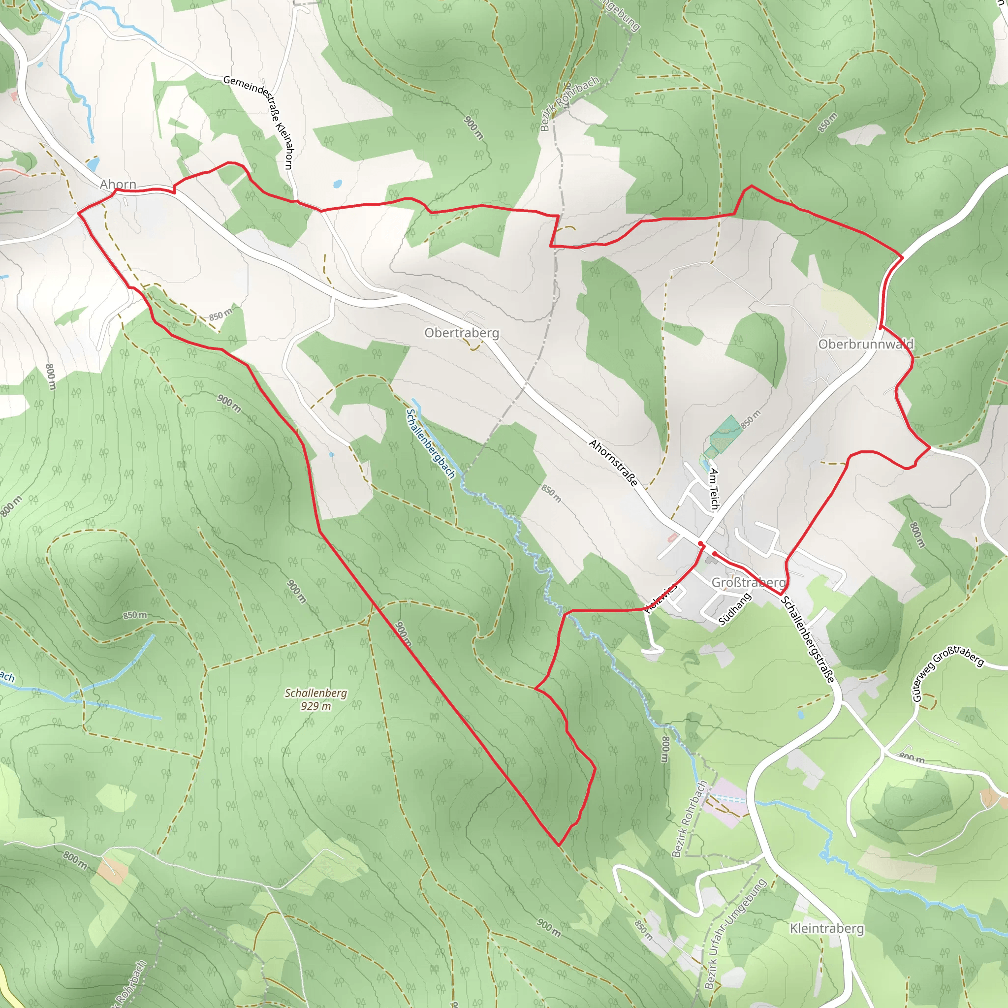 Ahornrundweg mobile static map