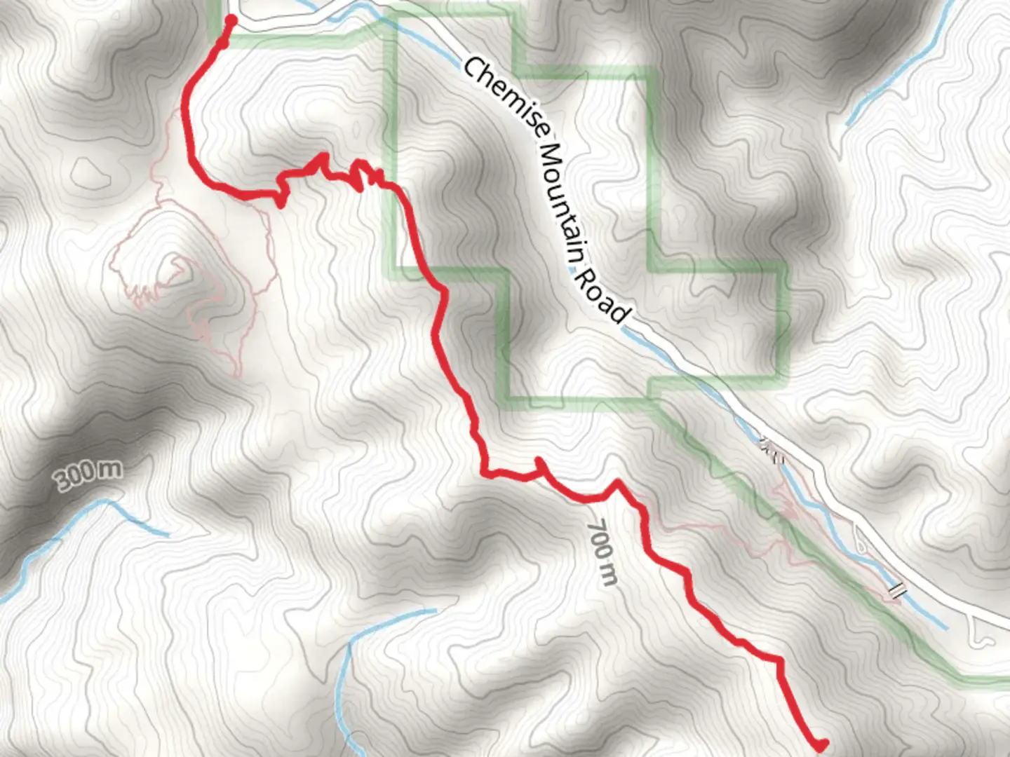 An image depicting the trail Chamisal Mountain via Lost Coast Trail and its surrounding area.