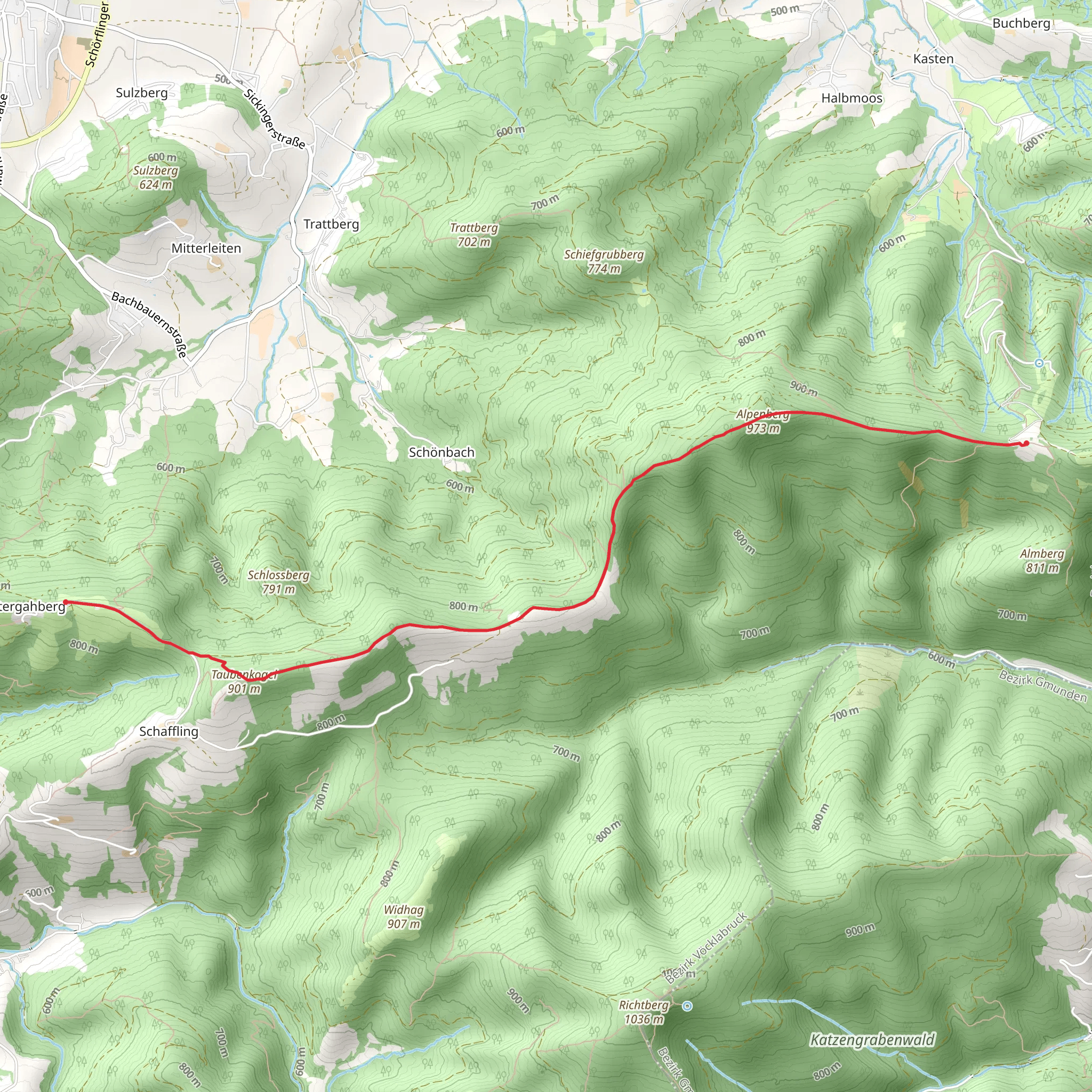 Gahberg - Hongar mobile static map