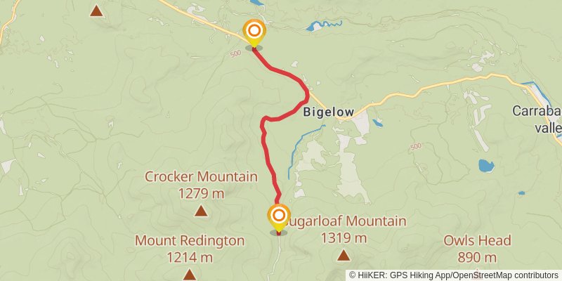 The Crocker Cirque Loop stage 2 Map