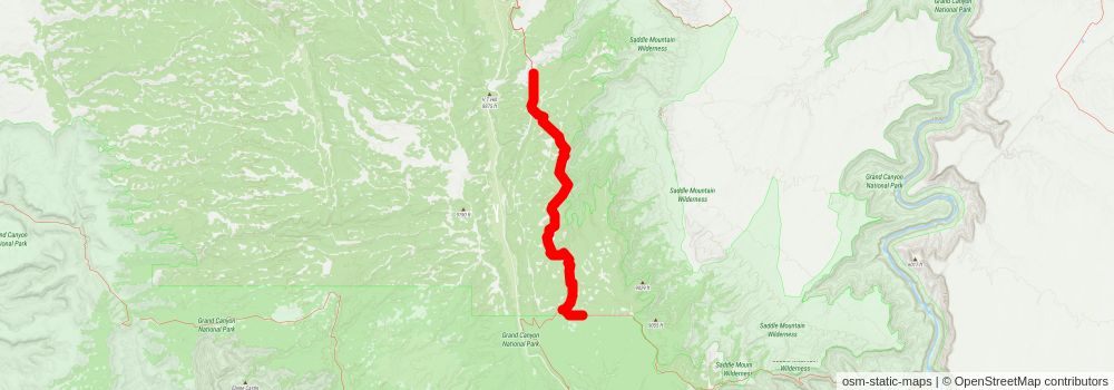 Southwestern Horseshoe Trail stage 50 Map