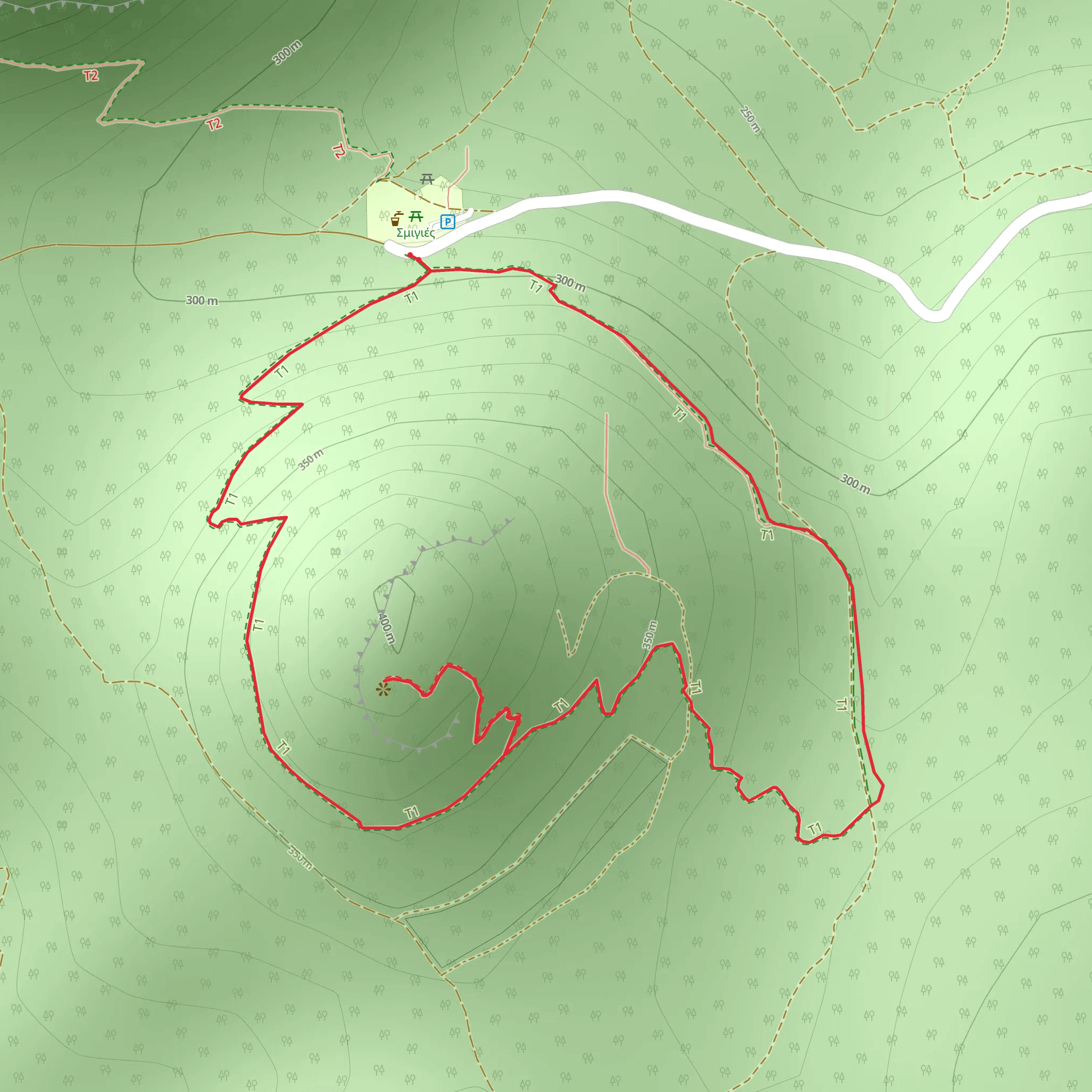 Pissouromoutti Loop Trail mobile static map