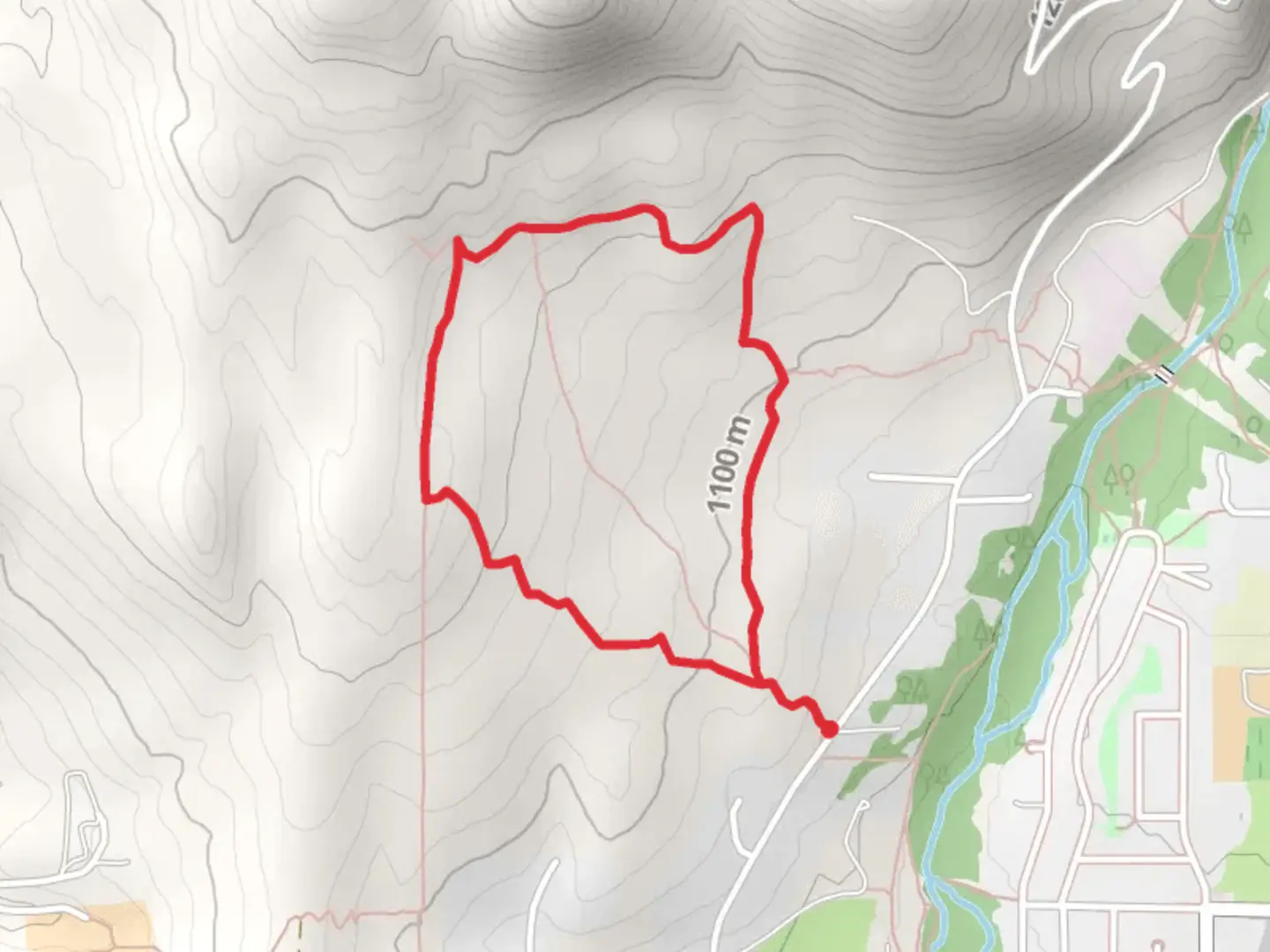 An image depicting the trail Duncan Drive Loop - West and its surrounding area.