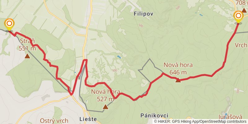 Trans Carpathian Hike stage 6 Map