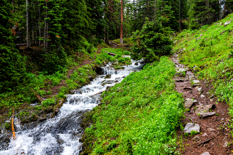 An image depicting the trail Conundrum Creek Trail and its surrounding area.