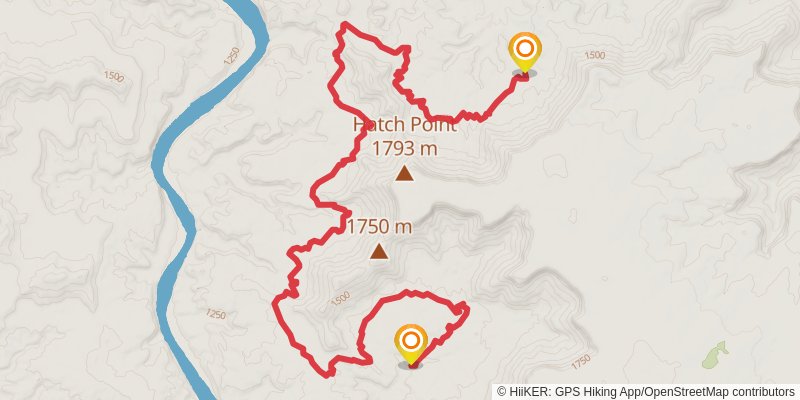 Hayduke Trail stage 5 Map