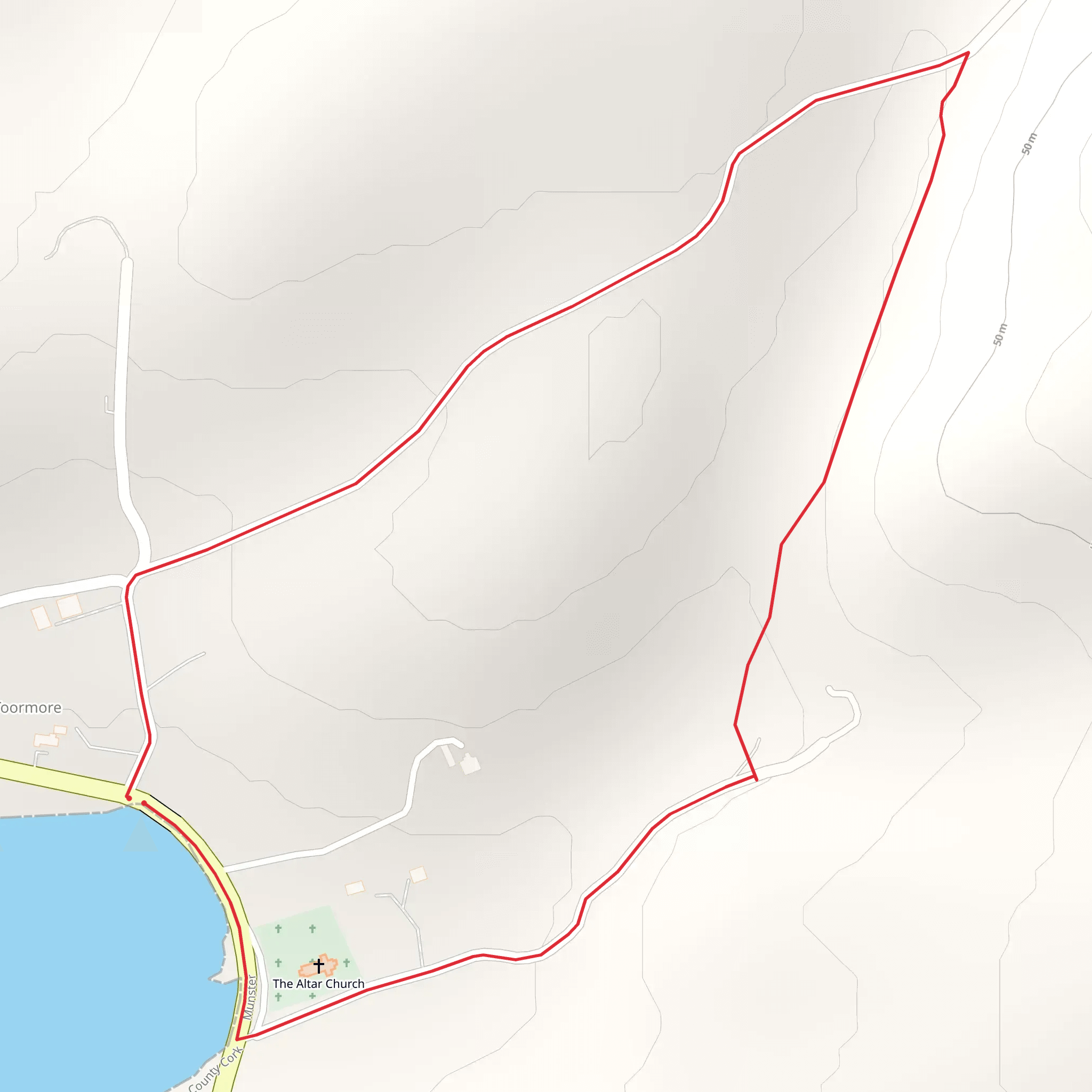Fastnet Trails - Toormore Loop mobile static map