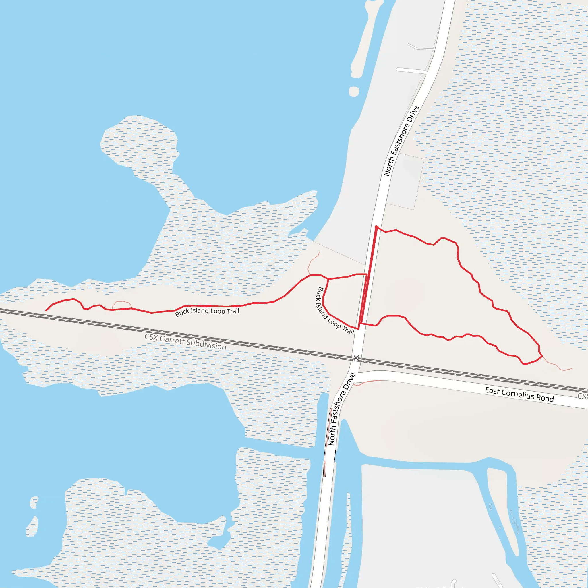 Buck Island mobile static map