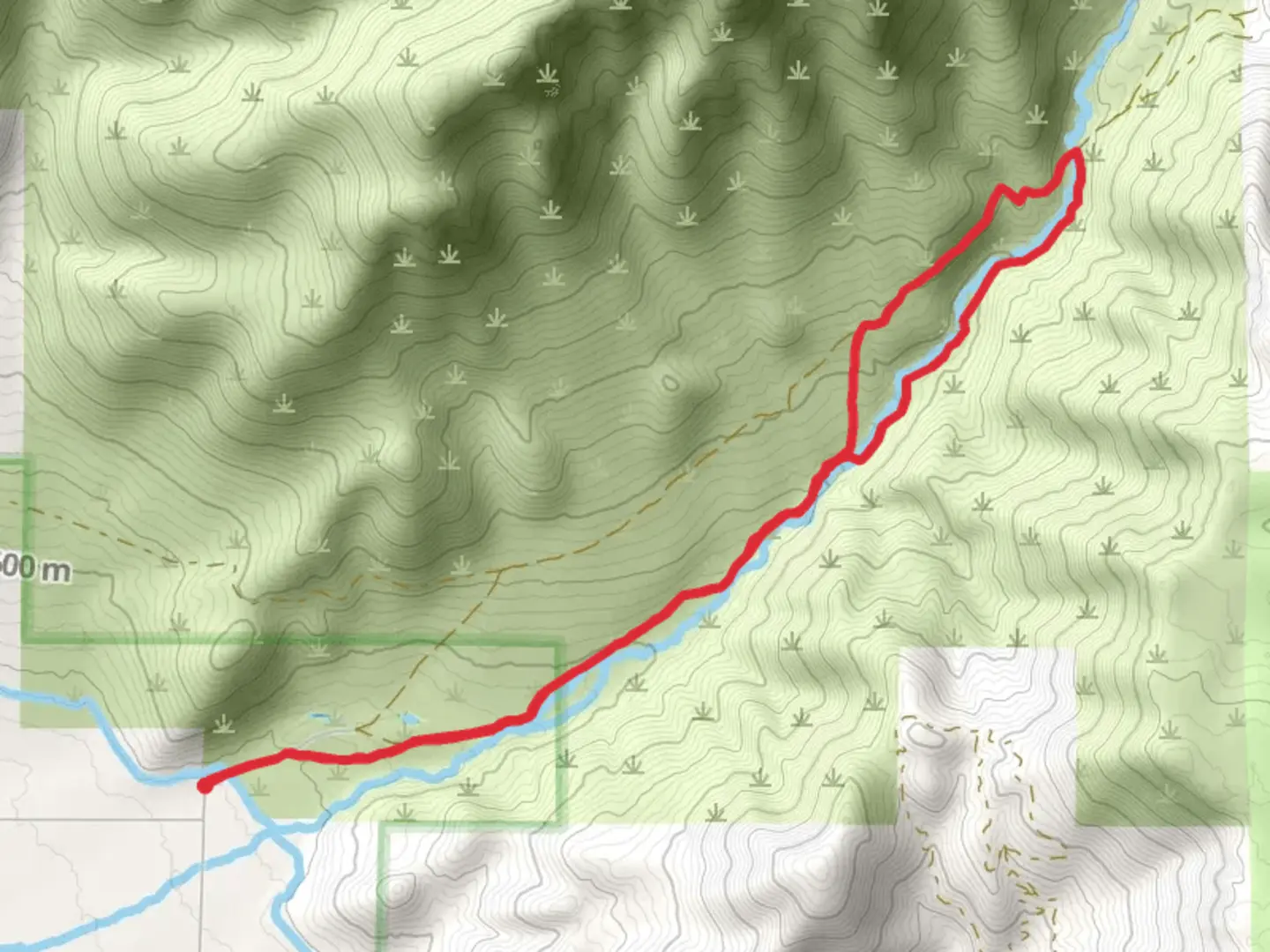 An image depicting the trail Middle Fork Loop Trail and its surrounding area.