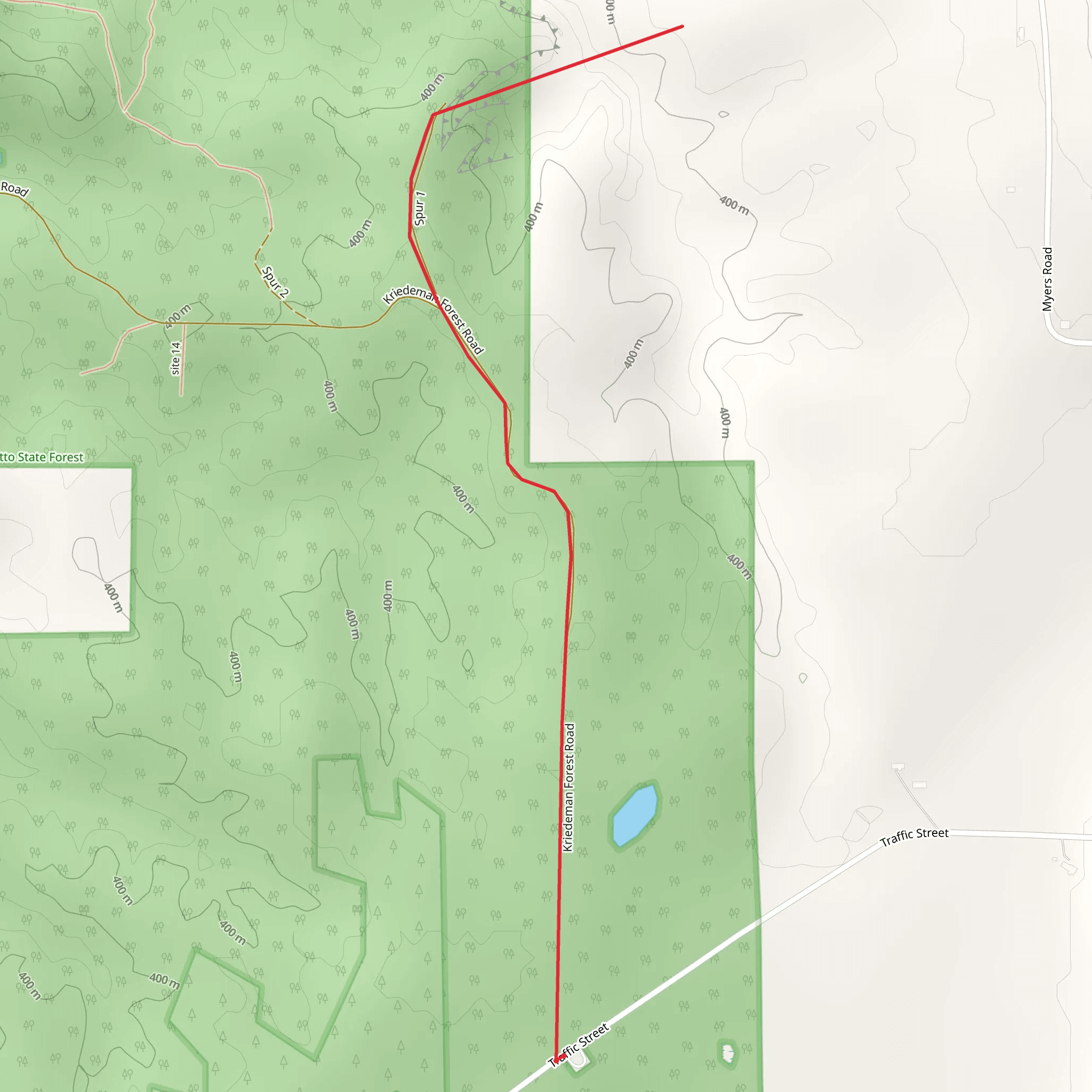Utley Creek mobile static map