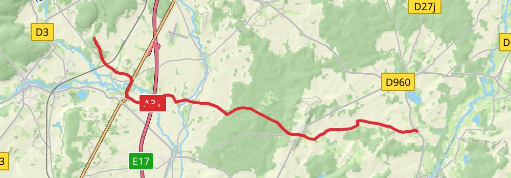 Camino Strasbourg-Saint Jean Pied de Port via Vézelay stage 21 Map