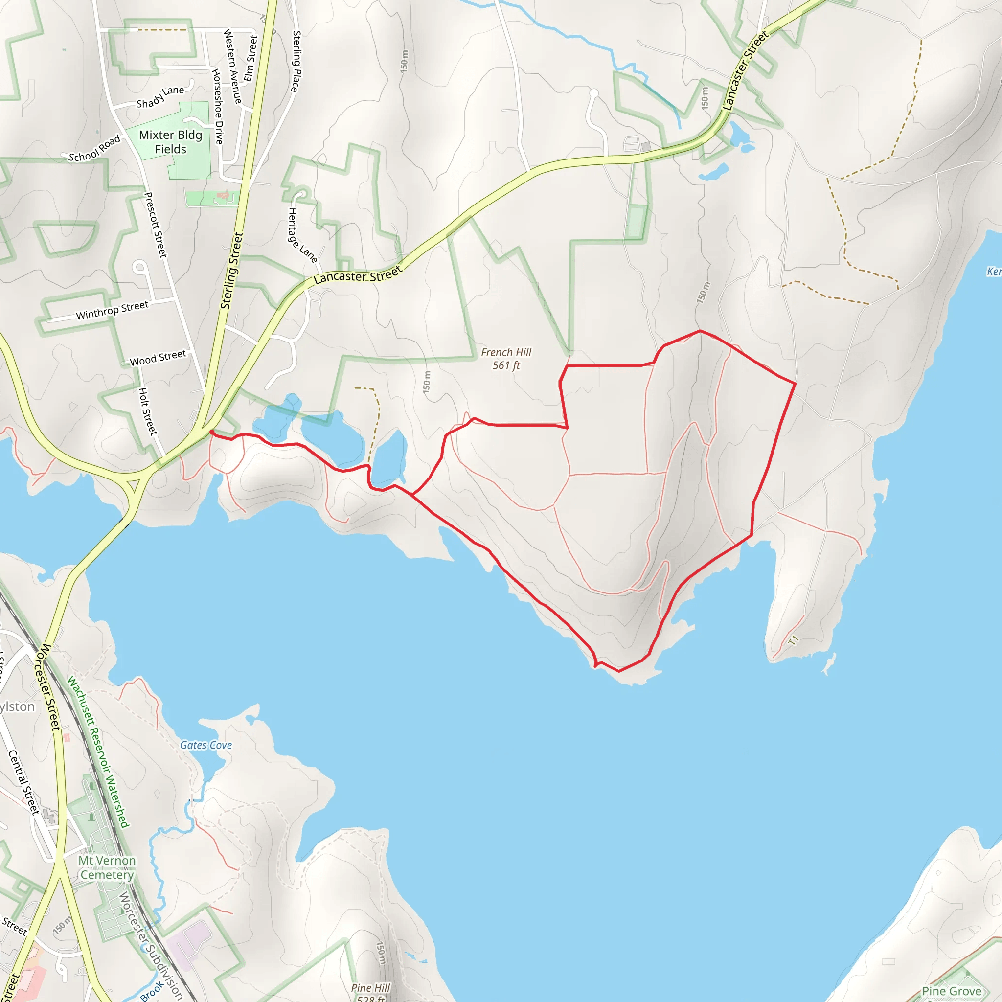 French Hill - Stillwater River Loop mobile static map