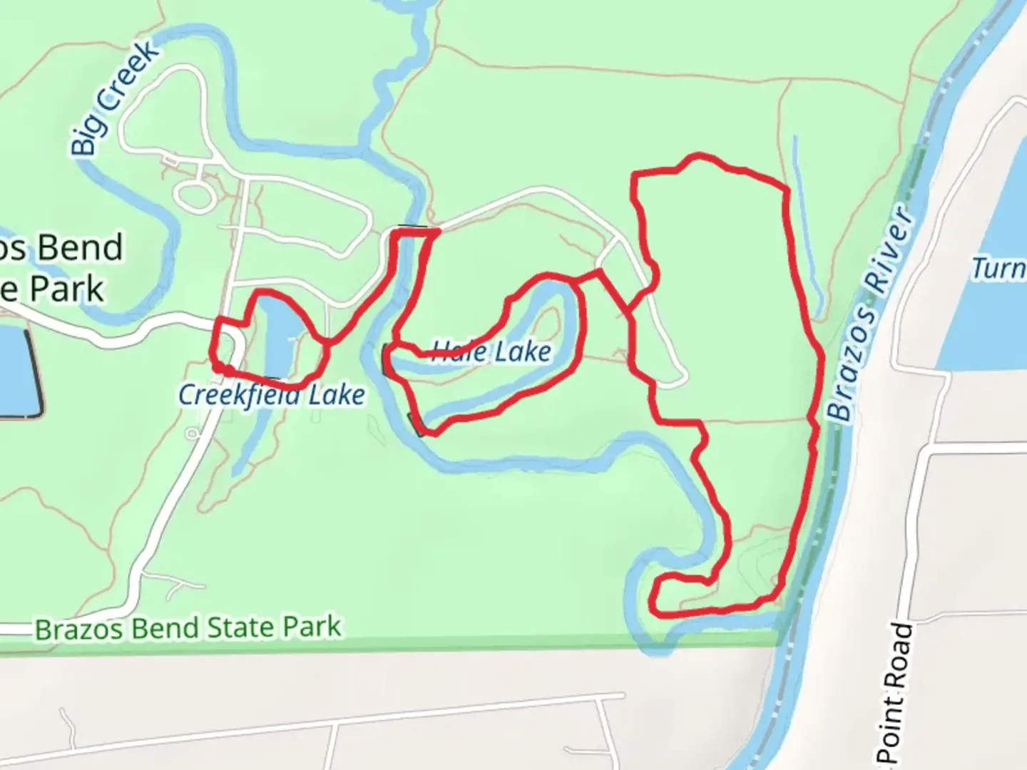 An image depicting the trail Creekfield Lake and Hake Lake Loop Trail and its surrounding area.