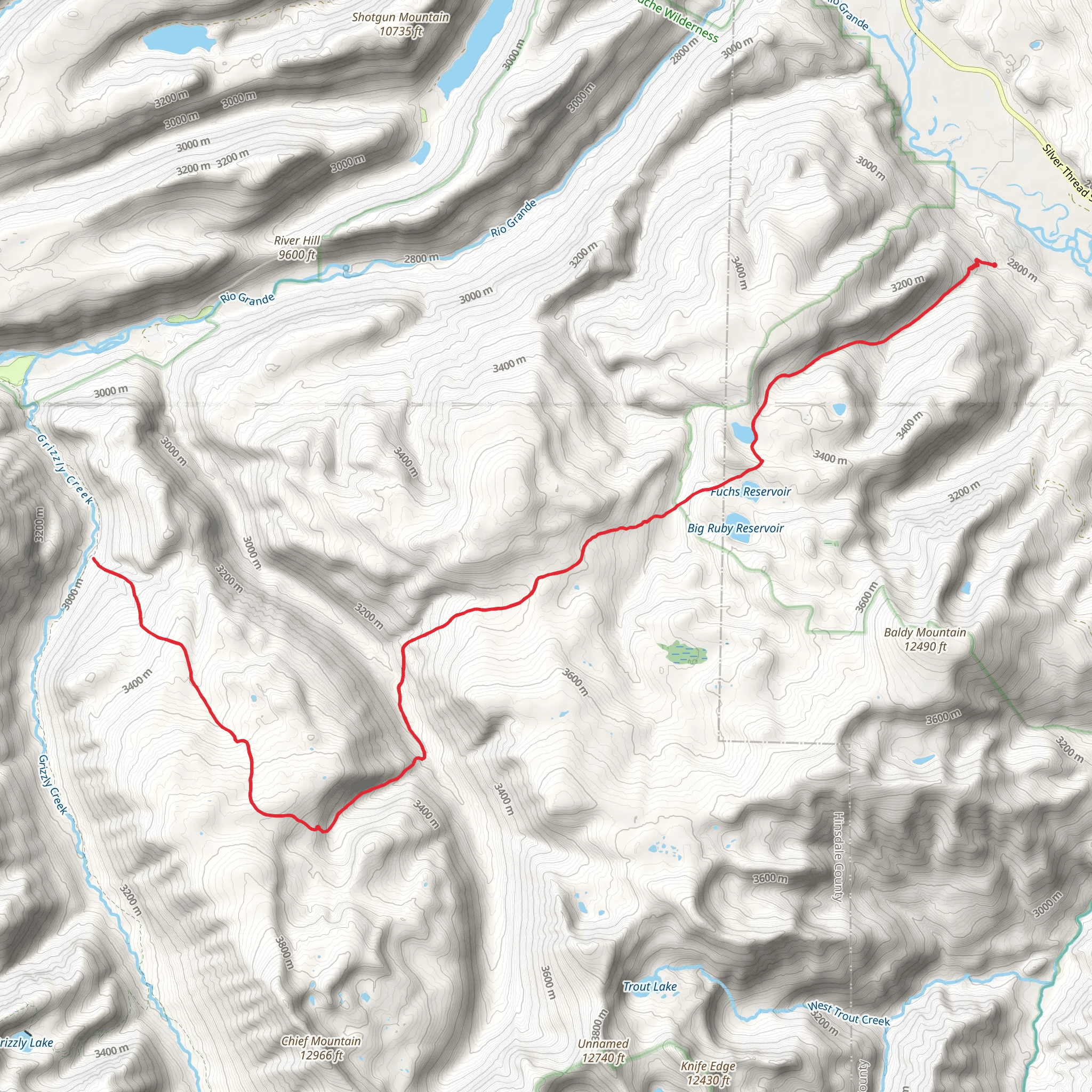 Fern Creek Trail mobile static map