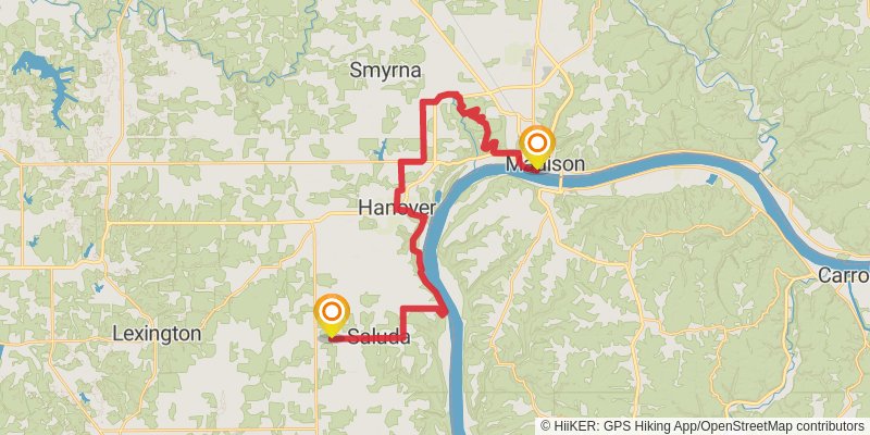 American Discovery Trail - South stage 4 Map