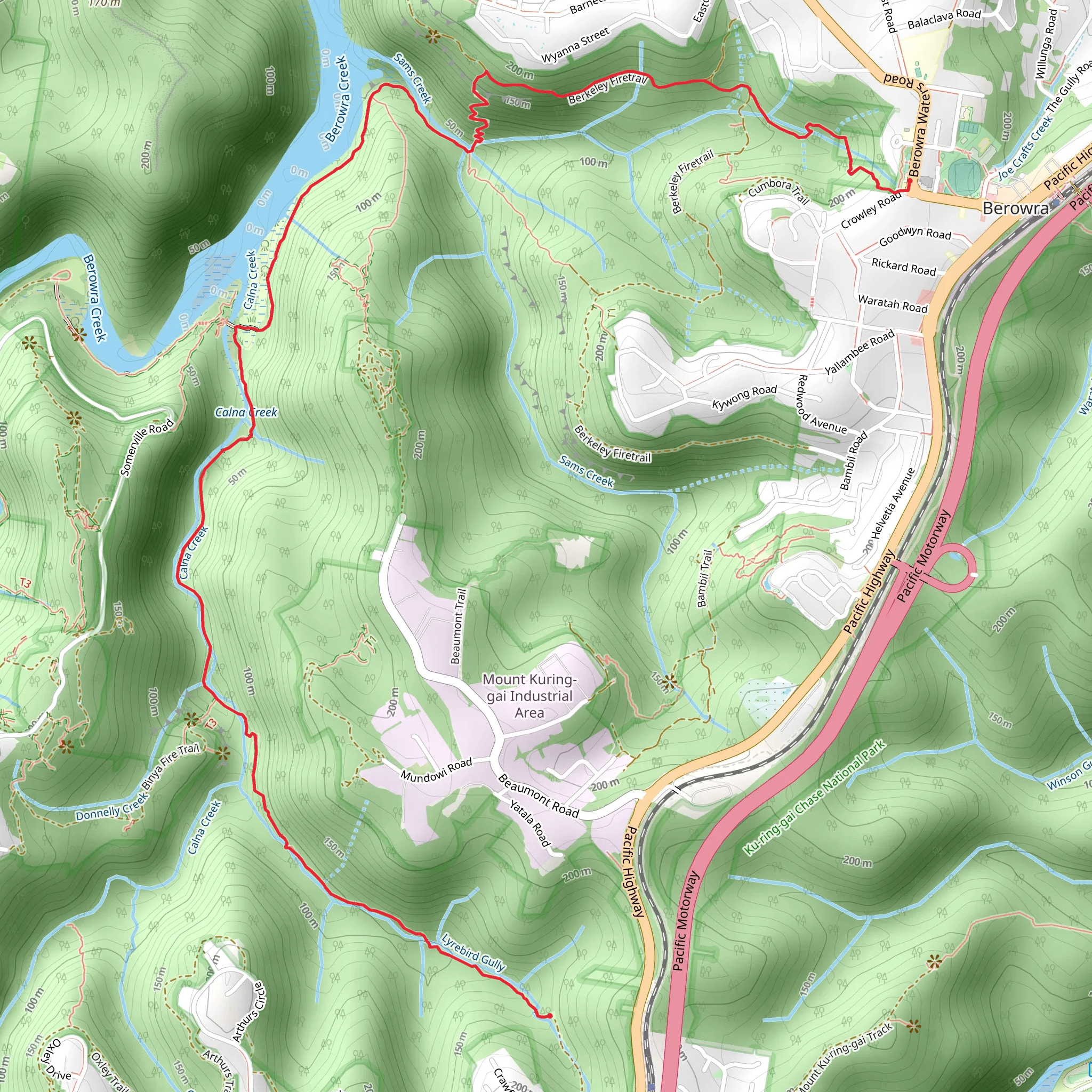 Lyrebird Gully Circuit mobile static map