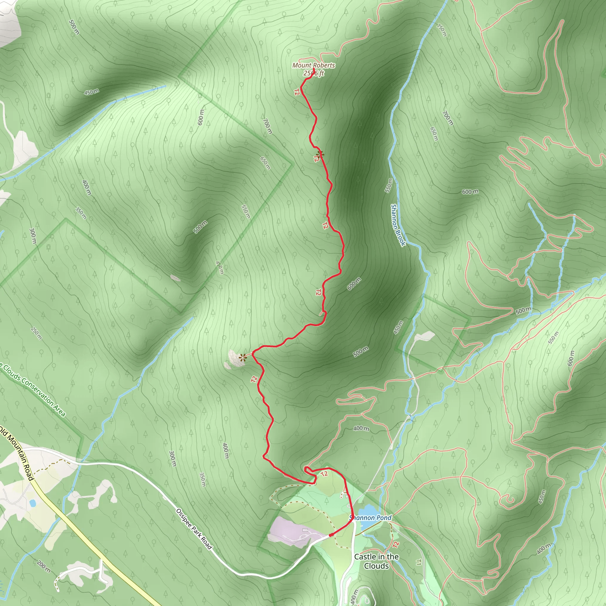 Mount Roberts Trail mobile static map