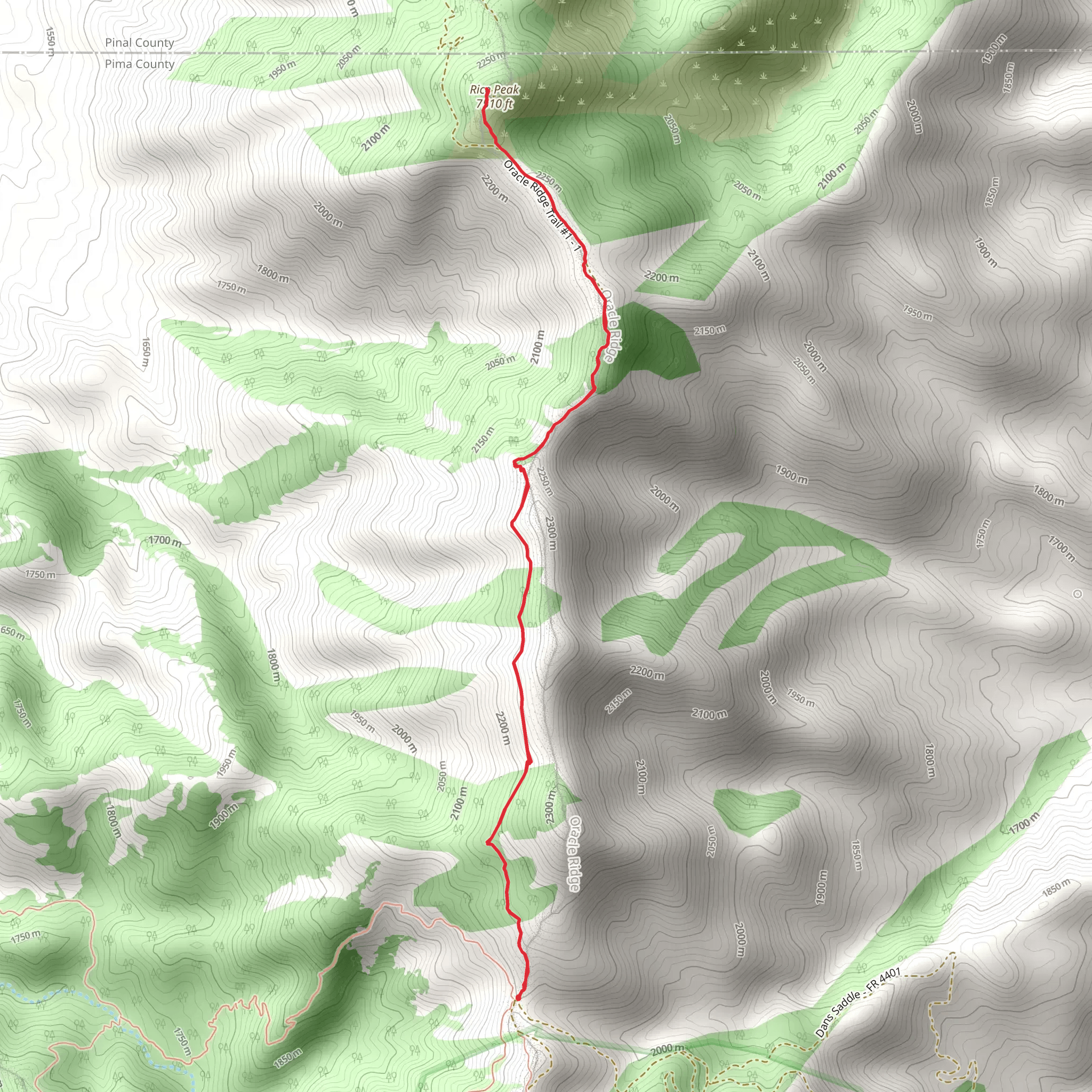 Rice Peak mobile static map