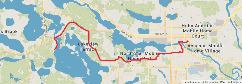 American Perimeter Trail - North Country Primary stage 187 Map