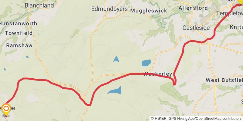 Durham Loop stage 12 Map