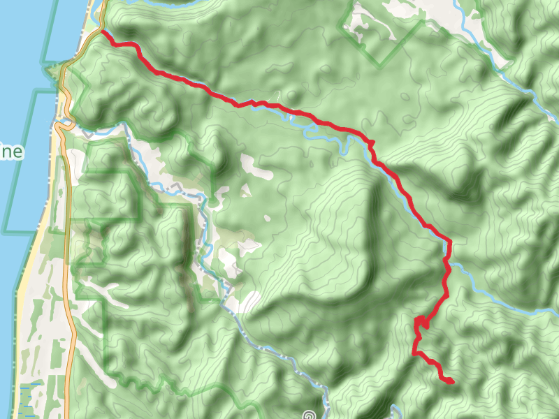 Paparoa Track - Pororari Hut Track mobile static map