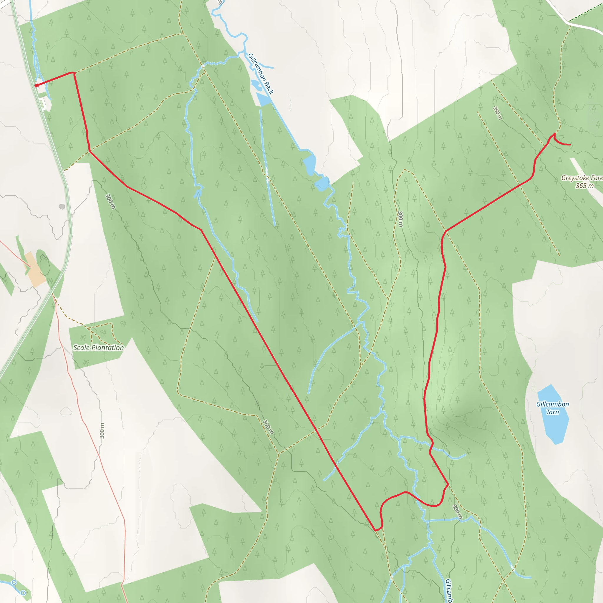Greystoke Forest Walk mobile static map