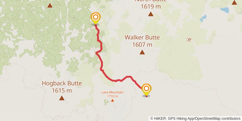 Oregon Desert Trail stage 5 Map