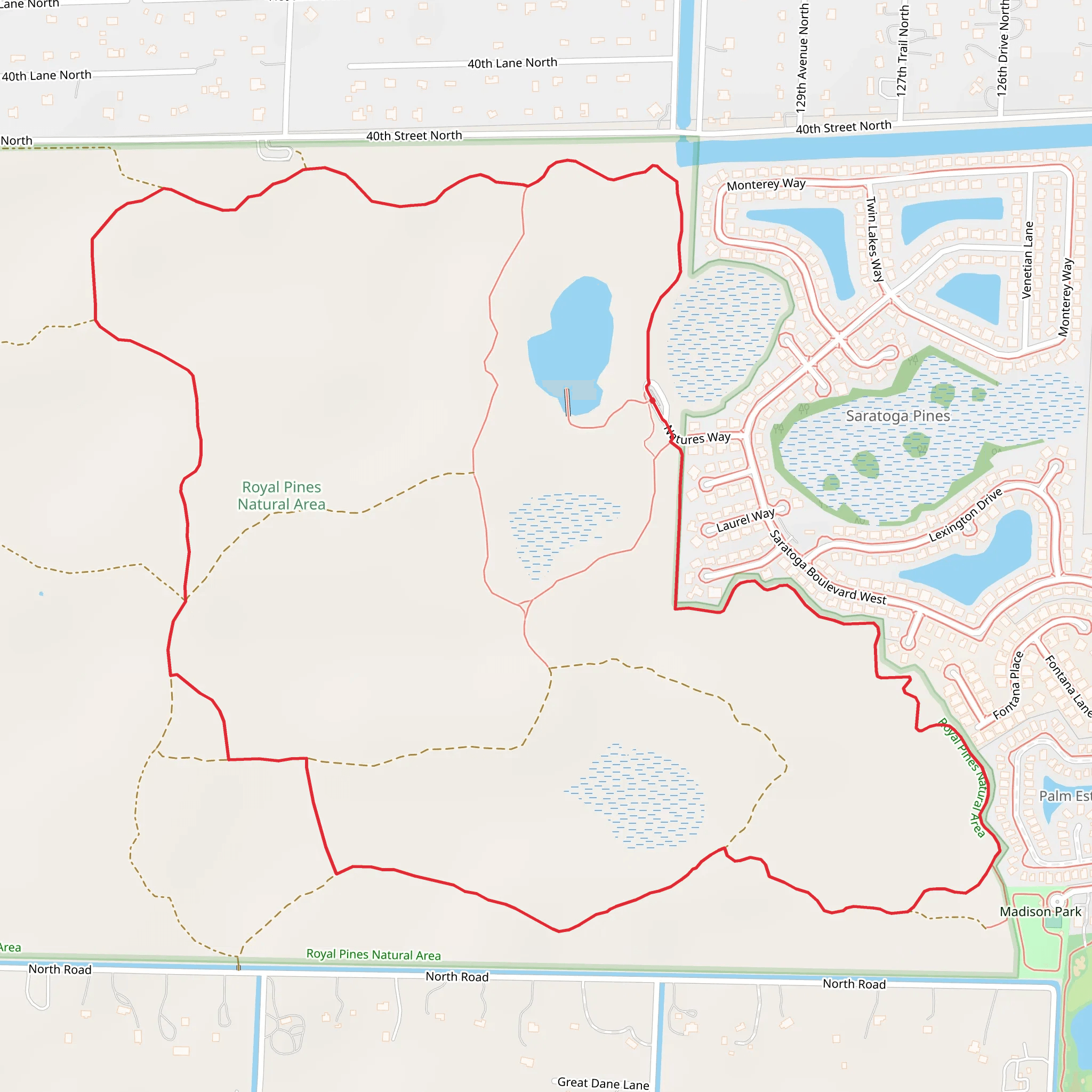 Royal Palm Beach Pines Natural Area Loop mobile static map