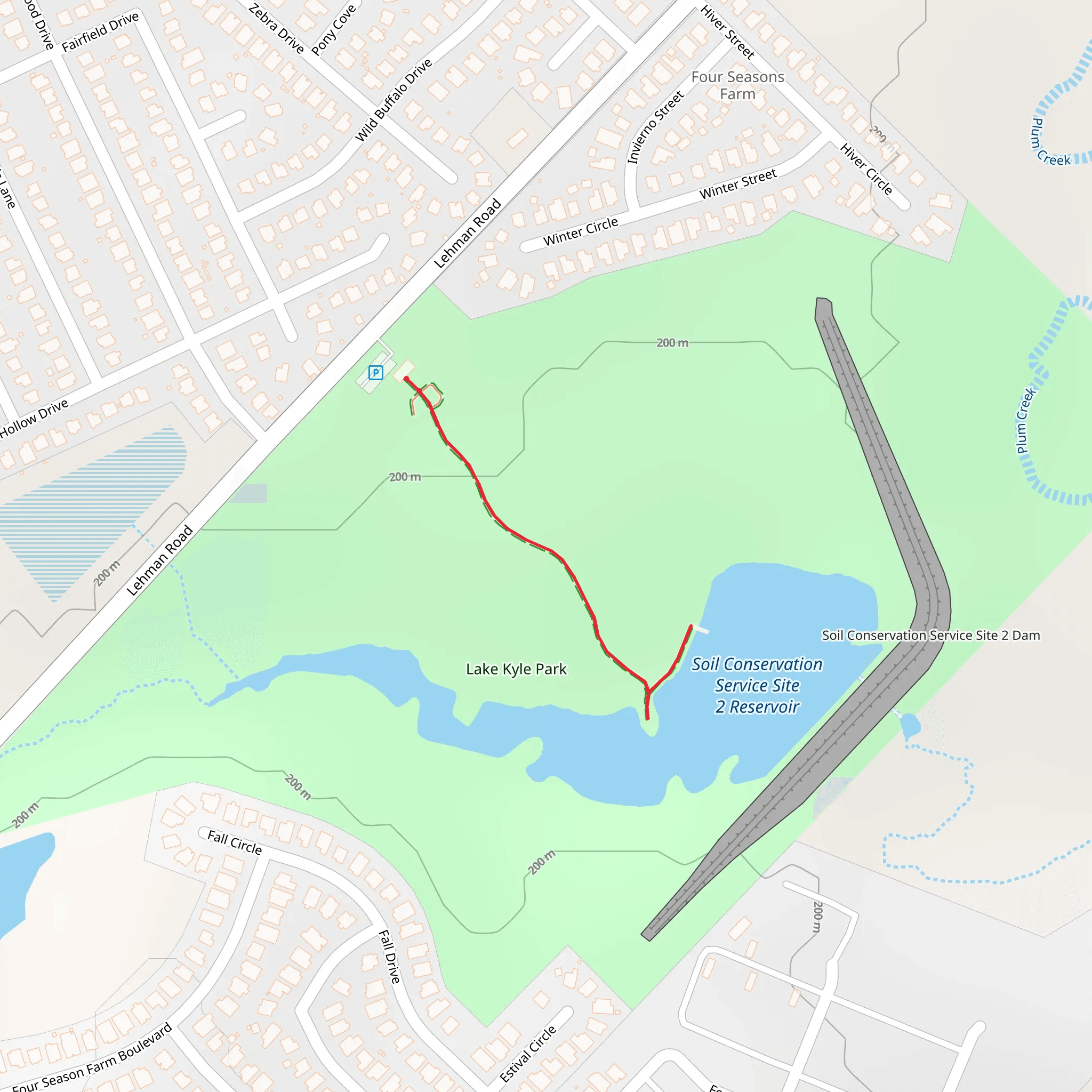 Lake Kyle Park mobile static map