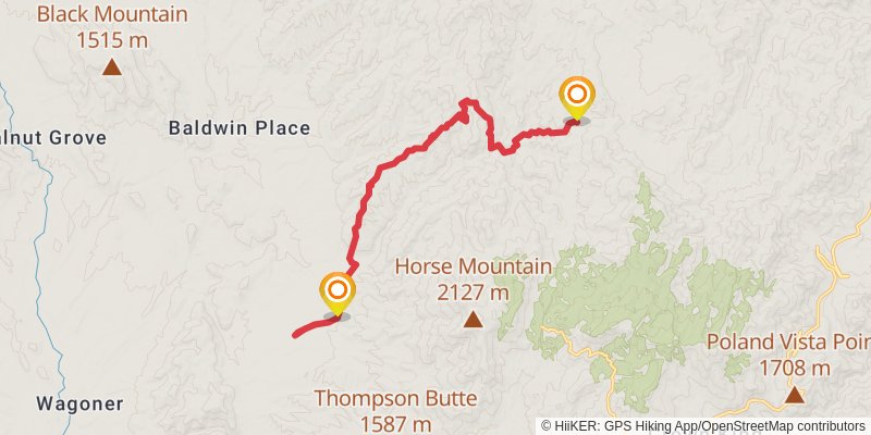 Blind Indian Trail stage 2 Map