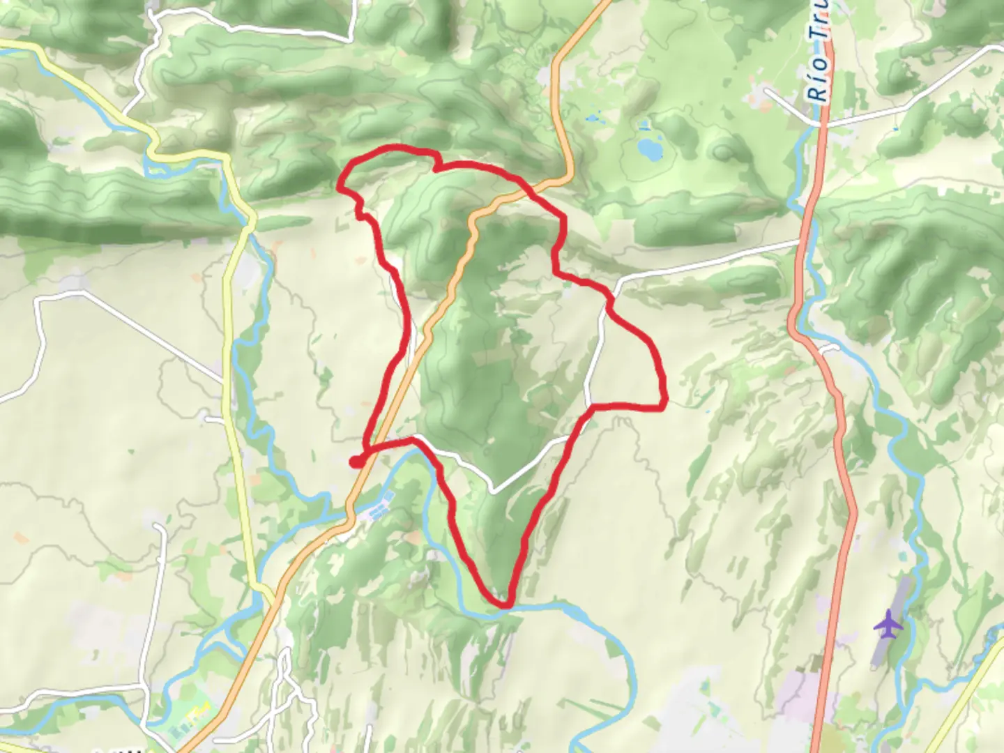 An image depicting the trail Horrero Rock PR BU 228 and its surrounding area.